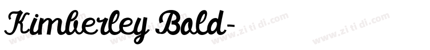 Kimberley Bold字体转换